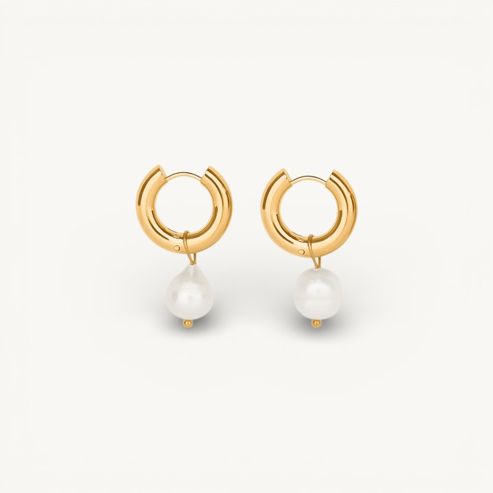 Pearl Tide Hoops