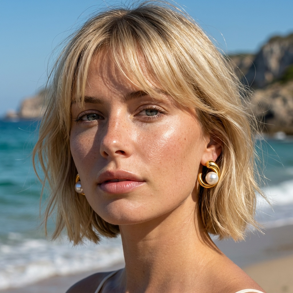 Pearl Current Earrings