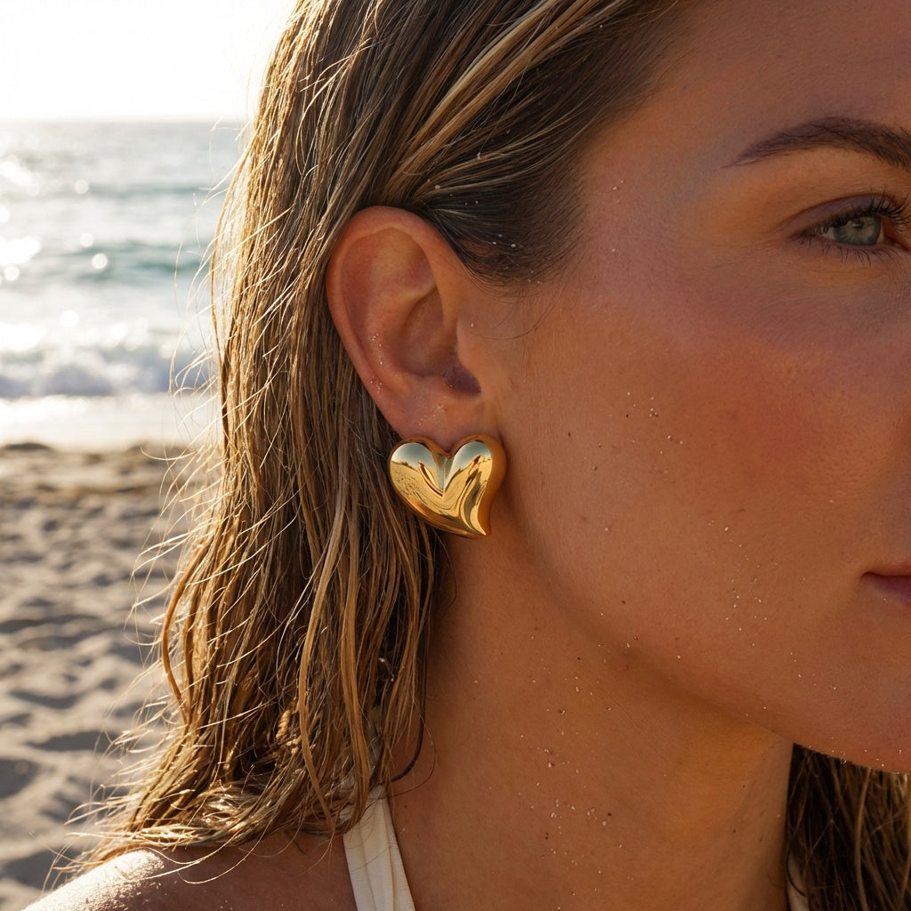 Soft Heart Studs